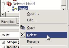 In the ArcToolbox window, expand the NetworkModel toolbox, right-click Model, and click Edit. 8.