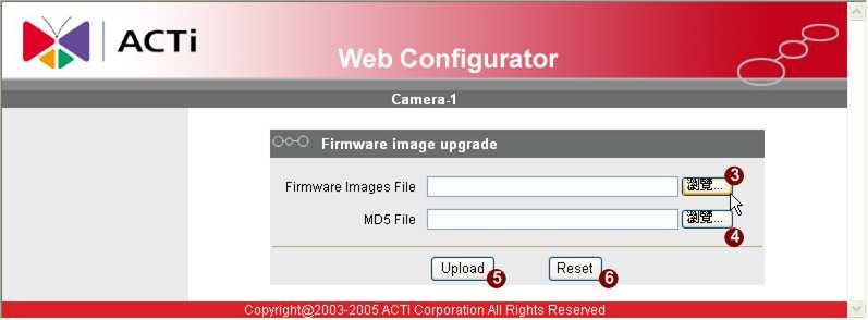 The firmware upgrade page-2 will be displayed as below. 1-38 Date Setting Parameters Firmware images file MD5 file Description You can upload the firmware images here.