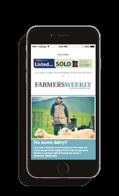 Farmers Weekly EDM ising Farmers Weekly free email-newsletter keeps farmers in the know first.