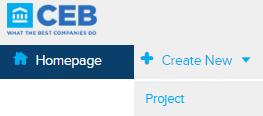 Creating a Project Log In: - Navigate to the CEB TalentCentral website: https://talentcentral.cebglobal.eu/admin/login - Your username will be the email address you registered with.
