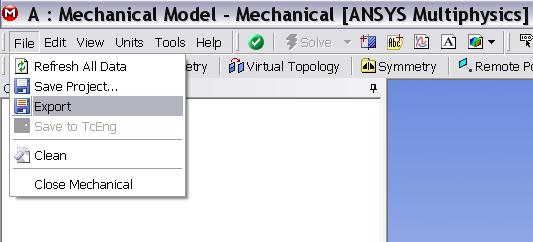 Accessing from Workbench Ansys ICEM CFD 14.