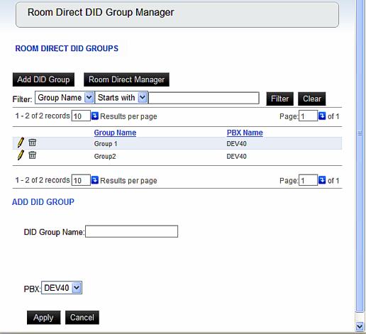Using Room Direct Administrator 3-9 Figure 3-8 Add DID Group Step 3 Step 4 Input the DID
