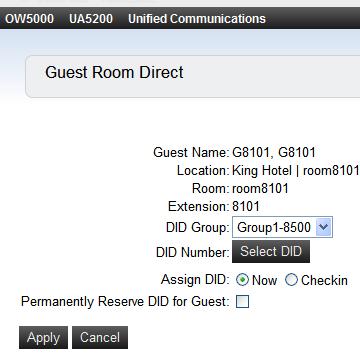 Using Room Direct Administrator 3-17 Figure 3-17 Guest Room Direct Step 2 Click on the Pencil icon next to the desired guest. Figure 3-18 displays.