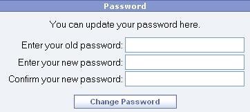 To record your changes with the InnerWorkings Platform, click the Update user information button. Changing your password If you wish, you can change your password to something more memorable.