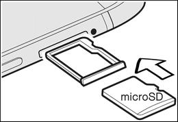 4. Pull the microsd card tray out, and place the microsd card into the tray. 5. Insert the microsd card tray back into the slot. 6. Turn on the phone.
