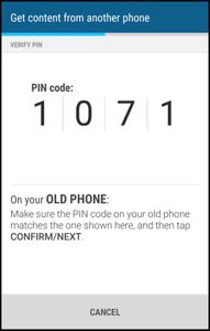 Note: If the PIN code doesn t appear, tap Retry on your old phone. If it still won t appear, this may mean that your old phone is unable to connect to HTC One (M8).