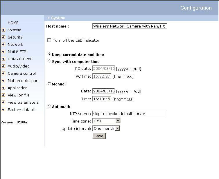 Definitions in Configuration Only the Administrator can access system configuration. Each category in the left column will be explained in the following pages.