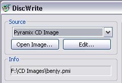 5.0 CD/SACD Mastering : DiscWrite Source - Pyramix CD Image DiscWrite Source - CD Image When the chosen Source is Pyramix CD Image, the