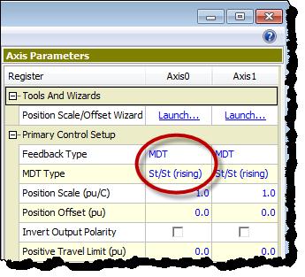 Continue to the Verify Feedback section on page 19. MA Module SSI 1. In the Axis Parameters pane, on the Setup tab, set the Feedback Type to SSI. 2.