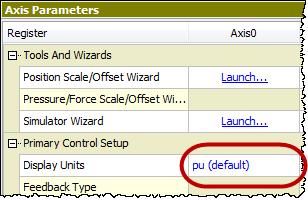 Go to the Axes Parameters pane, Setup tab, Tools and Wizards section. 2. Click Launch in the desired axis. 3. In the wizard, follow the directions. For help, press the Help button.