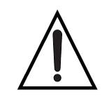 A triangle with a lightning symbol indicates dangerous voltage which may be high enough to entail risk of electric shock.