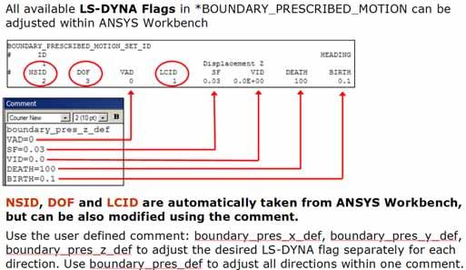 Pre/Post and Data Management 10 th International LS-DYNA Users Conference Boundary Definitions Beside standard