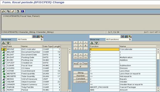 In ZCOVA_DS1 InfoObject 0Fiscper (fiscal period) can be added to the InfoSource to make the comparison fairly easy.