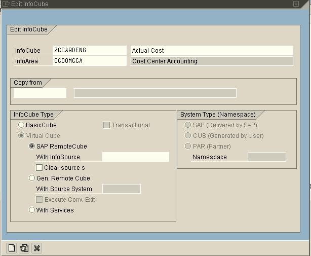 1. Create an SAP RemoteCube for InfoSource 0CO_OM_CCA_9 in
