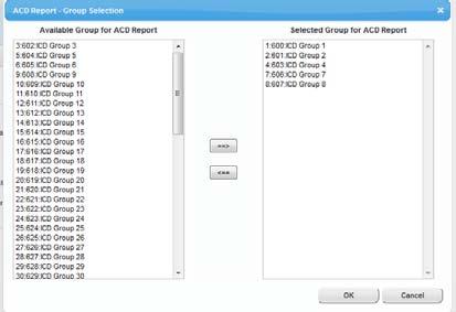 3.11 Report Function - Group -2 3. Select Group Select ICD-G which need to create report. Supervisor can only select own monitoring group 4.