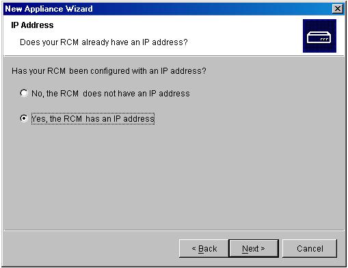 14 Virtual Console Installer and User Guide Adding an RCM Before you can access a unit through the VC software, you must add it to the VC software database.