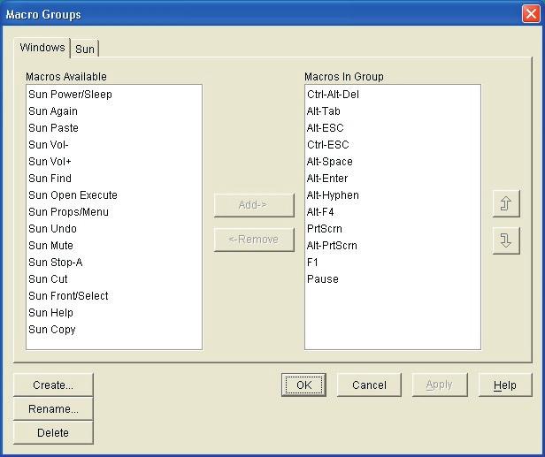 Chapter 3: Basic Operations 31 Figure 3.17: Viewer Macro Groups Dialog Box 3. Click Create. A dialog box displays prompting you to name the new macro group. 4. Type in a name.