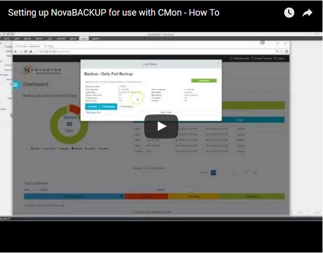 [Guide] Setup NovaBACKUP for use with CMon Monitoring Console (Video) - This NovaStor video walks through the steps required to setup the NovaBACKUP client (PC / Server / Business Essentials) to be