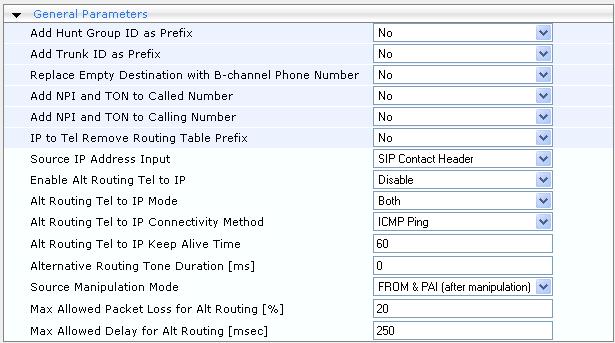MP-11x & MP-124 3.3.4.8 Routing Tables The Routing Tables submenu allows you to configure call routing rules.