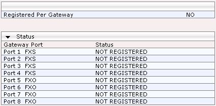 SIP User's Manual 3. Web-Based Management To view Registration status: Open the 'Registration Status' page (Status & Diagnostics tab > Gateway Statistics menu > Registration Status page item).