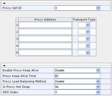 MP-11x & MP-124 To add Proxy servers and configure Proxy parameters: 1.