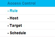 2. Click Access Control Schedule on the left to enter the Schedule Settings page. Click Add New.