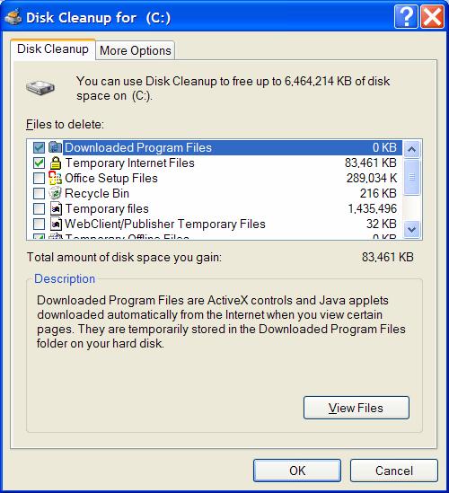 Remove Temporary Files What: How: Includes downloaded files and programs Clean out the junk to free up disk space