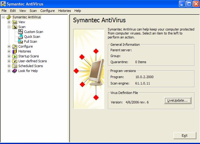 Get Antiviral Protection How: Open Symantec from program files