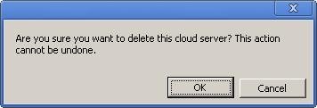 Figure 34: Deleting the application (step 1/2) The following dialog will be displayed.