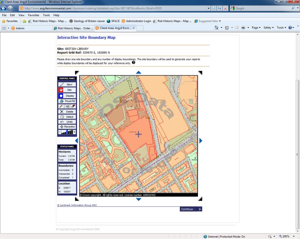 - Click on Plot Your Site Online - You will then be directed to the interactive site boundary map.