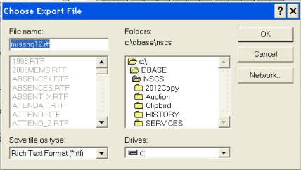 Illustrations: Crystal Reports 11. The File Name should default to the report name (you can modify it if you want to keep multiple of this type of reports).