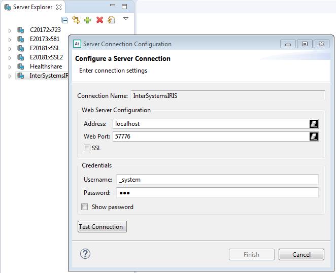 Configure server connections Any number of servers and namespaces Create Server Connections for each