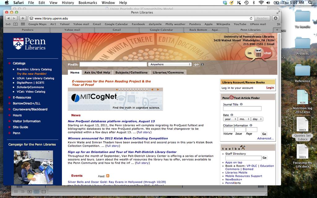 Finding Articles: Accessing and Using PsycInfo and Web of Science Created by Margaret L.