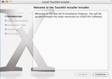touch panel are done by this utility. Follow these steps to install TouchKit. 1.