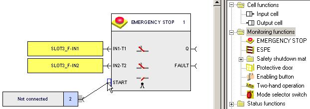 channels (NCNC). parameter "IN1" and set it to "SLOT3_F-IN1". The parameter "IN2" is assigned automatically. Activate cross-circuit detection.