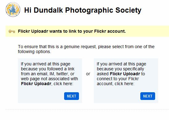 13 The Flickr Uploader needs