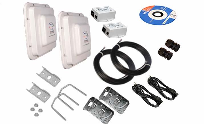 Package contents Kit Point to Point Take a moment to ensure you have all of the following parts in your Outdoor Waterproof Unit installation kit before