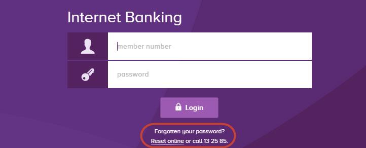 Getting Started 7 Resetting your Internet Banking Password If you have forgotten your password for Internet Banking, there are a