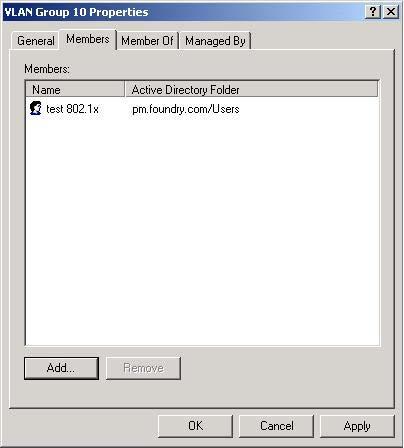 Step 1: Using the Active Directory Users and Computers administrative tool, create the VLAN Groups that will be used for each VLAN ID.