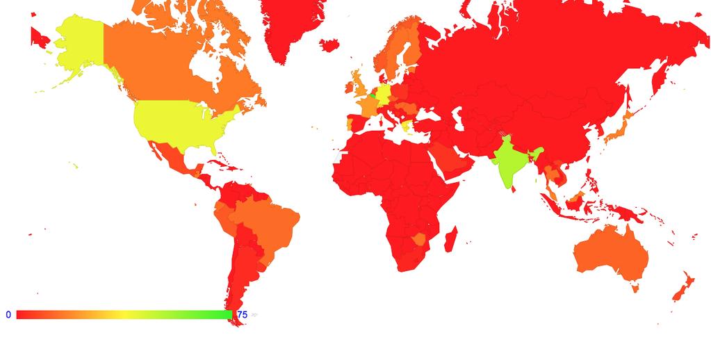 The Map of IPv6