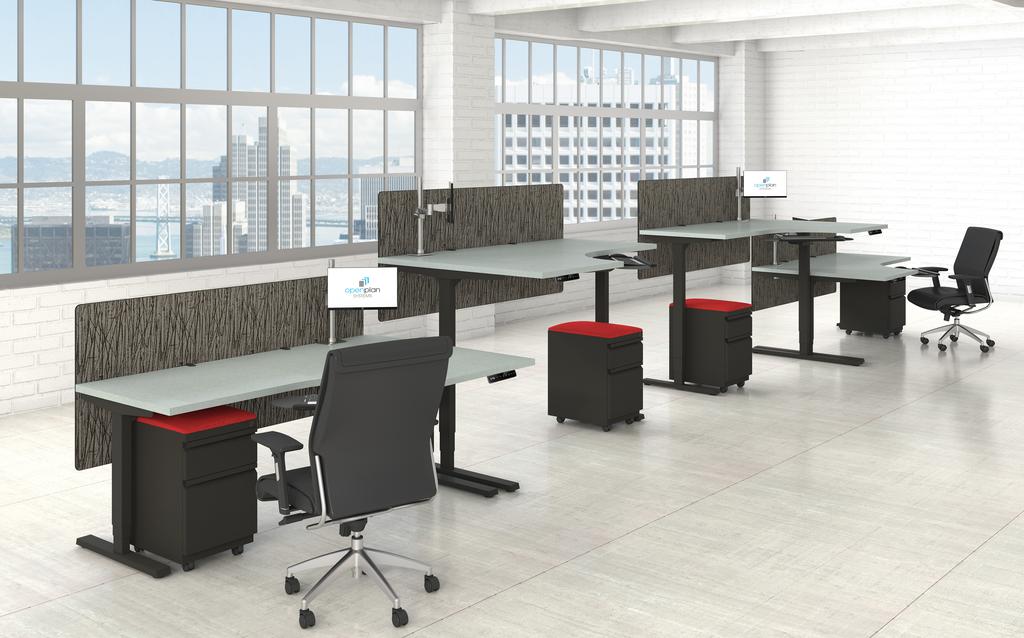 L-STYLE GRADE 2 BASE Our L-Style Grade 2 Base offers the ideal solution for extended corner desks!