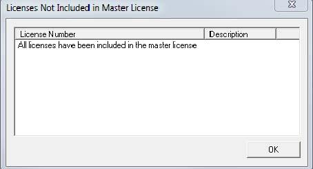 4.3.4 Show Old Licenses The Show Old Licenses button will show ThinManager 3.X licenses in a Licenses Not Included in Master License window.