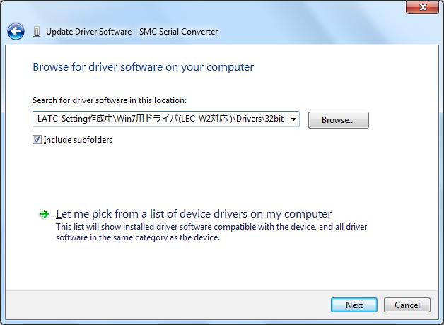 appears, click "Browse", select the CD-ROM drive