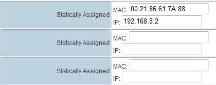 IP Address: change the value you need Start IP Address: for DHCP start IP End IP Address: for DHCP end IP Default Gateway: manually change it