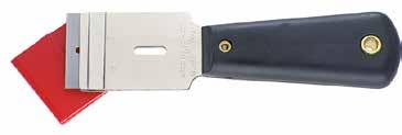 Prevents recoil With interchangeable heads made of medium-hard polyurethane and with a hickory handle FLAT ENGINEERS SCRAPER Special steel Three Square Scraper 3812-0534 300 g 3812-0591 500 g