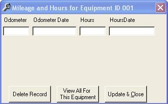 Equipment Location: There are 3 different fields that you can use.