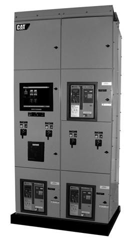 SWITCHEA XLM Switchgear Cat generator set paralleling switchgear has been designed to integrate with Cat EMCP3 generator set controls.
