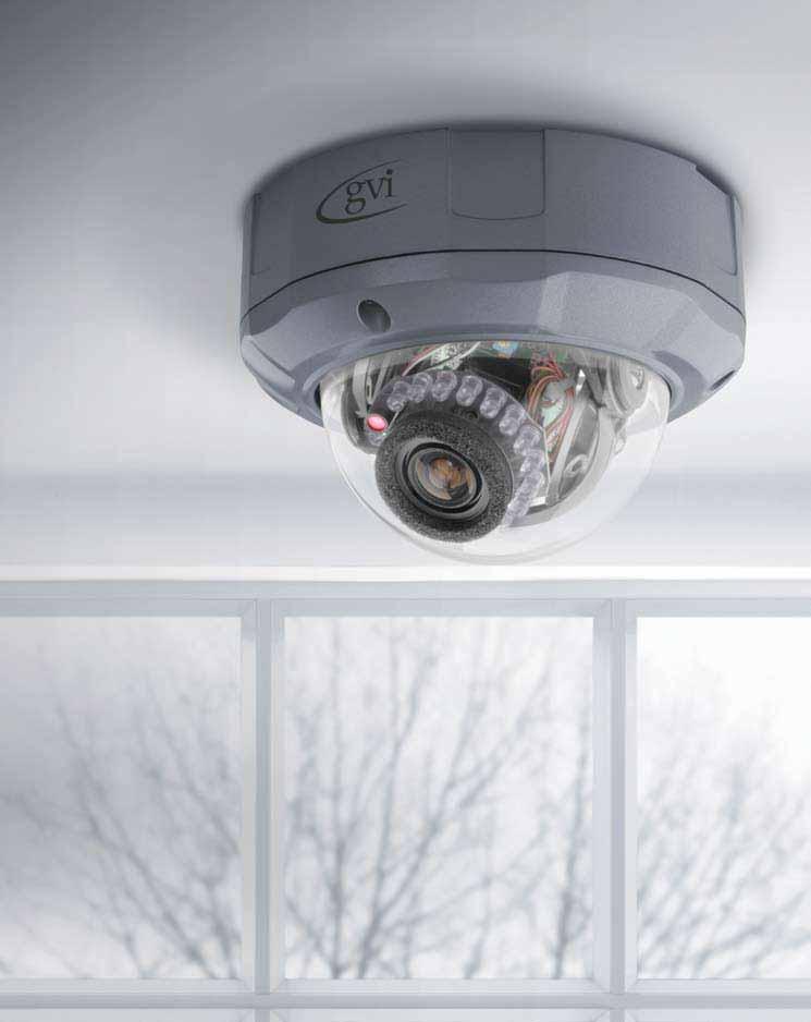 GV-VD550IR 1/3 Day/Night, Vandal Resistant, Varifocal, IR Dome Camera Digital Video Security System Technology The GV-VD550IR varifocal dome with infrared illumination is the perfect choice for