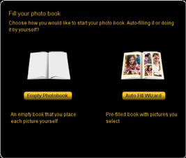 Creating a photo book Create a photo book manually 1.