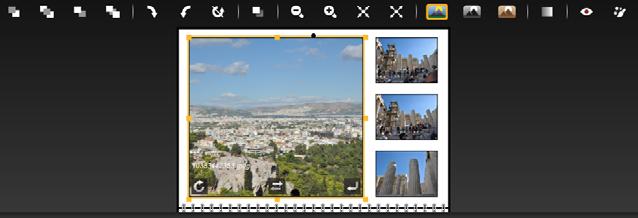 Creating a calendar Picture tools Image Enhancement Red Eye Reduction Image Fading Picture Filters Image Resizing Zoom In/Out Add Drop Shadow Picture Rotation Picture Order This toolbar appears when